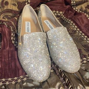 Steve Madden Corral-R Rhinestone Loafer Flats size 6 M